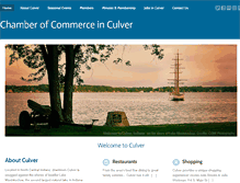 Tablet Screenshot of culverchamber.com